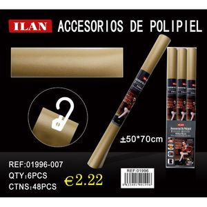 Rotolo di accessori in similpelle Ilan 50x70cm colore oro per lavori artigianali e progetti fai da te - Product Image 3