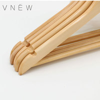 En stock livraison rapide cintre en bois d'érable de haute qualité cintres en bois pour costume