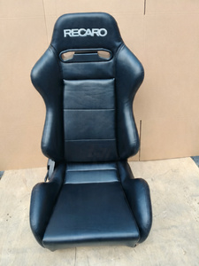Sièges de course universels RE03 <span class=keywords><strong>RECARO</strong></span> en suède noir, avec surpiqûres rouges, sièges baquet de voiture à double rail, sièges de sport pour gaming en tissu - Product Image 2