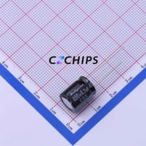 Condensador Electrolítico de Aluminio de Orificio Pasante 400CGX4R7MEFC10X12.5, Orificio Pasante, D10xL12.5mm 4.7uF 20% 400V 5mm - Product Image 1