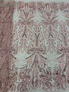 Váy Cưới Vải Ren Đính Cườm Ngọc Trai Đính Cườm Đính Cườm Đính Cườm Đính Cườm Đính Cườm Đính Cườm Đính Hạt Cườm Vải Cô Dâu Nigeria - Product Image 6