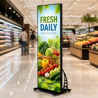 Señalización Digital Interior y Pantalla LED, Tótem con Soporte para Carteles LED, Pantalla LED para Publicidad y Marketing