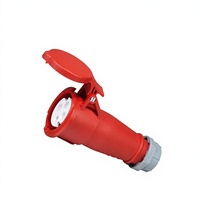 Connecteur industriel CHENF 4 broches IP67 étanche, coupleur de prise IEC, contacts en cuivre pur, boîtier ignifuge pour
