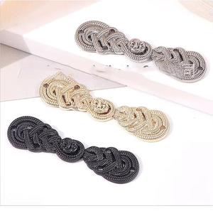 Cao cấp phong cách dân tộc kim loại Pan nút sườn xám mẹ con và tang phù hợp với Hanfu bền cho quần áo Cardigan và đuôi dài - Product Image 5