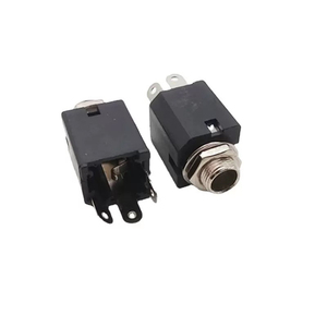 3.5mm Mono Jack Audio Socket Stereo Jack with Hex Nut Panel Mount Socket Audio Solder Connector - Product Image 2