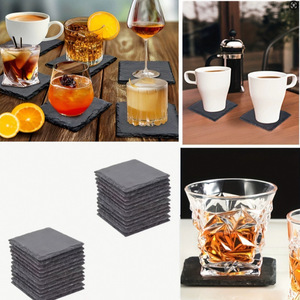 Slate <b>Dinner</b> Plates Rectangle Black Stone Material Steak Platter Western Japanese Cuisine Serving <b>Tray</b> - Product Image 4