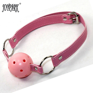 JoyPark <span class=keywords><strong>SM</strong></span> Bondage Respirant En Plastique Souple <span class=keywords><strong>Bouche</strong></span> Bouchon <span class=keywords><strong>Bouche</strong></span> Ouverte Gag Ball pour Femmes Adultes Sex Toys 45mm Diamètre 60cm Ceinture - Product Image 4