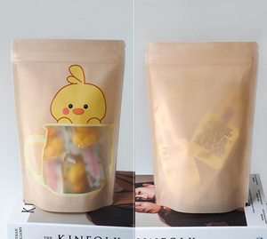 Túi Đứng Tùy Chỉnh Túi Đựng Kẹo Cà Phê Khoai Tây Chiên Bánh Quy Túi Đựng Thực Phẩm Bằng Nhựa Có Khóa Kéo Bằng Nhôm Có Cửa Sổ - Product Image 5