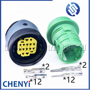 Connecteur de phare automobile mâle ou femelle 14 broches/voies, prise DTBFHPE14BKSV 10847366 pour Fiat Ducato Maserati <span class=keywords><strong>Sicma</strong></span> - Product Image 1