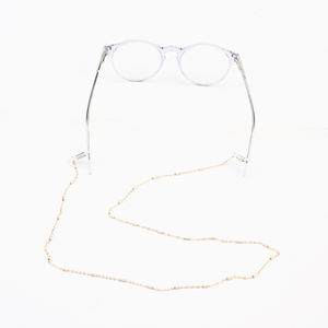 Chaîne de <span class=keywords><strong>lunettes</strong></span> <span class=keywords><strong>tendance</strong></span> en métal pour femmes, <span class=keywords><strong>cordon</strong></span> de <span class=keywords><strong>lunettes</strong></span> anti-transpiration, prix de gros, référence WH017 - Product Image 2