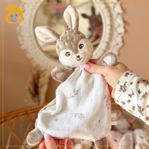 <span class=keywords><strong>Doudou</strong></span> pour nouveau-né, couverture douce en peluche, jouet en peluche en forme de lapin, animal en peluche câlin, indispensable pour la chambre de bébé - Product Image 2