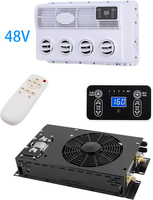 Climatiseur RV dissimulé TELCOOL 48V, climatiseur de stationnement silencieux pour véhicules de camping, remorques, camions, fourgonnettes, véhicules de construction