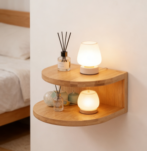 Mesa <span class=keywords><strong>de</strong></span> <span class=keywords><strong>Noche</strong></span> Flotante para Montar en la <span class=keywords><strong>Pared</strong></span>, Mueble <span class=keywords><strong>de</strong></span> Almacenamiento para Dormitorio, Estante para Mesita <span class=keywords><strong>de</strong></span> <span class=keywords><strong>Noche</strong></span> - Product Image 2