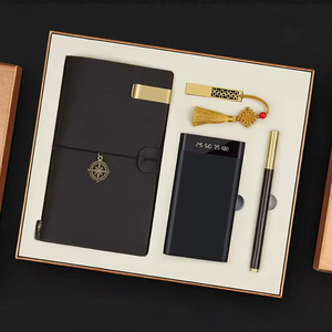 สมุดบันทึกปกหนัง PU พิมพ์โลโก้บริษัทตามสั่ง พร้อมปากกาและพาวเวอร์แบงค์ ชุดของขวัญสุดหรู - Product Image 5