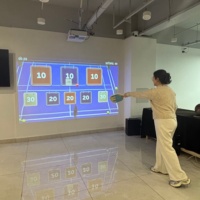 Système de projection de jeu sportif d'intérieur personnalisable – Composants en plastique pour simulateurs interactifs multijoueurs avec capteur de compétition