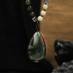 Collar <span class=keywords><strong>de</strong></span> Cadena Larga con Colgante <span class=keywords><strong>de</strong></span> Piedra Natural al por Mayor, Joyería - Product Image 3