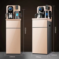 Distributeur d'Eau Intelligent Chaud/Froid pour Bar à Thé, Machine à Café avec Télécommande et Bouteille Dissimulée