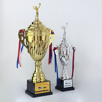Trophée en métal doré et argenté pour sports, vente en gros d'usine, pour volley-ball, tennis, plaque de compétition personnalisée en cristal pour volley-ball