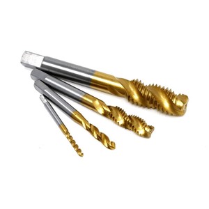 Tarauds en spirale en titane plaqué Esk 8-32 10-24 1/4 3/8 5/16 7/16 pour métaux non ferreux Centre d'usinage CNC - Product Image 3