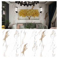 Selin Moderne Haute Brillant PVC Panneaux Muraux Marbre Écologique Insonorisé Géométrique Étanche Hôtel Salon Utilisation