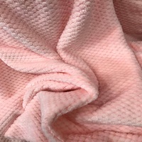 Serviette de bain certifiée 100 % polyester, en flanelle polaire ignifuge, brossée, effet suédé, double face, tricotée chaîne, épaisse