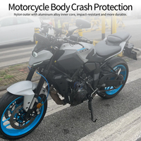 Nouveaux protège-cadres MT07, protection contre les chutes pour Yamaha MT-07 Fz07 Tracer 2014-2026, accessoires de moto en plastique et aluminium à visser