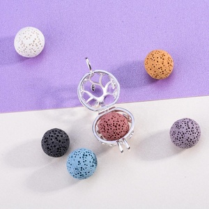 Mặt Dây Chuyền Hình Cây Sự Sống Bằng Đá Nham Thạch Hương Liệu Tinh Dầu Khuếch Tán Tinh Dầu - Product Image 3