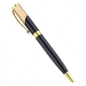 High Quality Custom Logo Gold and Black Metal Roller Ballpoint <b>Pen</b> Personalized Business Office Promotional <b>Pens</b> Perfect Gift - Product Image 1