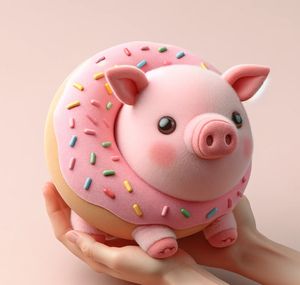 Lindo Peluche <span class=keywords><strong>de</strong></span> Conejo, Gato, Cerdo y Donut, Juguete <span class=keywords><strong>de</strong></span> Peluche, Peluche Personalizado, <span class=keywords><strong>Almohada</strong></span> <span class=keywords><strong>de</strong></span> Peluche - Product Image 5