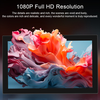 Écran tactile publicitaire LCD 15,6 pouces Android 14 1080P, ultra-fin, pour montage mural, usage commercial en intérieur, magasin de détail, hall d'exposition