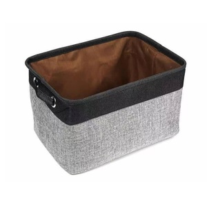 Square Foldable Japanese-Style Cotton-Linen Clothing <b>Storage</b> <b>Basket</b> & <b>Toy</b> Organizer Home Textile - Product Image 5
