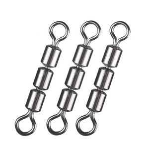 Pesca girevole nizza accessori a scatto connettore di linea girevoli da pesca in acciaio inossidabile con moschettone duo <span class=keywords><strong>lock</strong></span> - Product Image 1