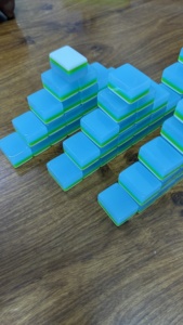 Jelly <b>Mahjong</b> <b>Set</b>: Translucent Chinese Tiles with a Modern Twist Complete American <b>Mahjong</b> <b>Set</b> with Vintage Wooden Storage Box & - Product Image 6