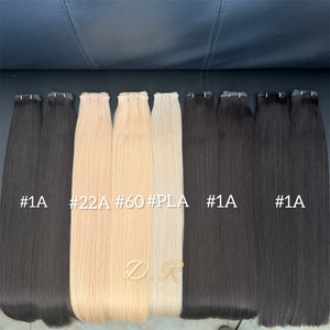 2025 Top qualité longue durée 100% vierge <span class=keywords><strong>russe</strong></span> cuticule aligné cheveux humains pleine longueur trame de cheveux humains Double dessiné génie trame - Product Image 2