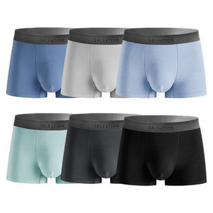 New Design Short Leg <b>Trunk</b> Comfortable Micro Modal Light Men's Underwear 91% Modal 9% Spandex Mens <b>Boxer</b> Brief for Men - Product Image 3