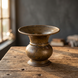 Pots à fleurs en laiton doré antique sculptés à la main, forme d'urne vintage, 5,50 pouces, décoration pour la maison et le jardin - Product Image 3
