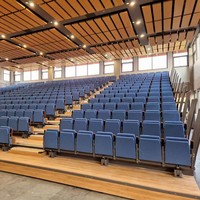 Sièges de football et gradins télescopiques JY-768, sièges de stade personnalisés en aluminium, gradins télescopiques en plastique pour écoles