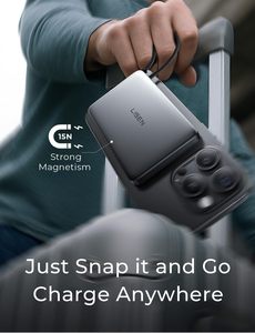 Cargador Inalámbrico Magnético LISEN, Banco de Energía de 10000 mAh, <span class=keywords><strong>Batería</strong></span> <span class=keywords><strong>Externa</strong></span> Delgada y Portátil para Viajes en Auto, Carga de Emergencia para Teléfono - Product Image 5