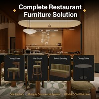 Mobilier de restaurant moderne pour hôtel, bar, café : banquettes, tables et chaises, design personnalisé pour usage commercial