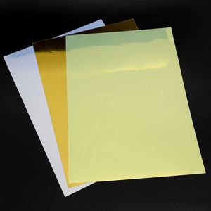 Papier autocollant en aluminium métallisé imprimable à jet d'encre imperméable FX, 8,5 x 11 pouces, A4, or brossé, PET, pour imprimante à jet d'encre - Product Image 6