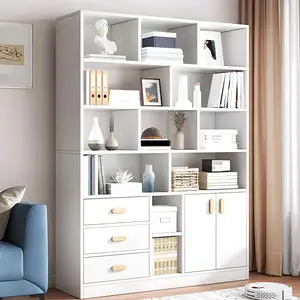 Nordic Library Furniture Storage Kids Cabinet Living Room Bookcase With Glass BookShelvese 1 Bookshelf Bookcase