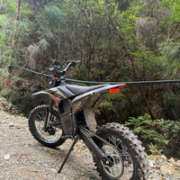Moto électrique tout-terrain 72V 7000W de pointe, batterie lithium 25Ah, vitesse maximale 80 km/h, moteur central