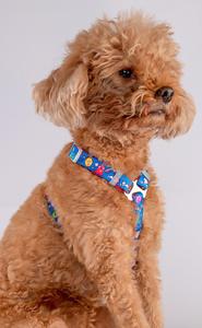 Arnés Ajustable para Perro con Estampado de Dibujos Animados y Cierre de Hebilla para Perros Pequeños, Estilo Poliéster Azul Claro - Product Image 6