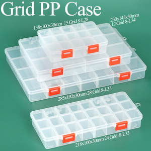Boîte de rangement multi-compartiments en plastique SUNSHING OEM ODM avec séparateurs, 8, 10, 12, 15, 18 grilles, pour vis et petites pièces, organisateur transparent - Product Image 1