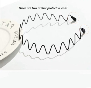 HONEY FLOWER Hommes Assortiment Sport Bandeau <span class=keywords><strong>Peigne</strong></span> Vague Style Métal Fil Dents Bandeau US - Product Image 3