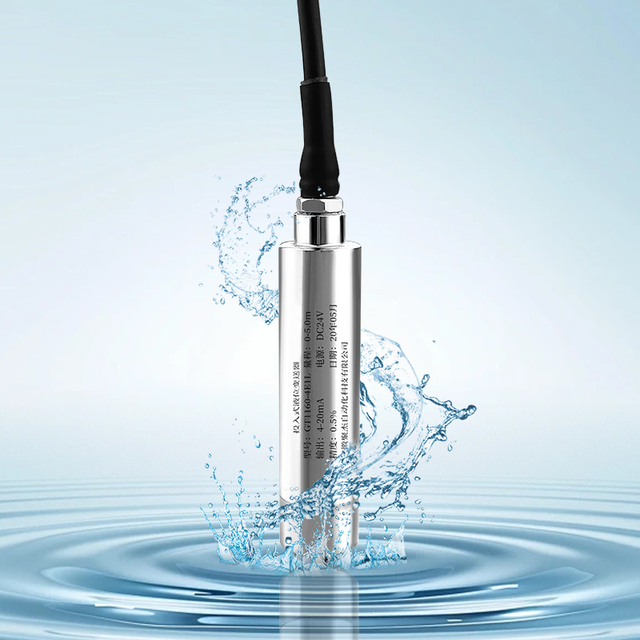 4-20mA Submersible Liquid Level Gauge Wast Water Tank Fuel  Liquid Level Transmitter  24VDC