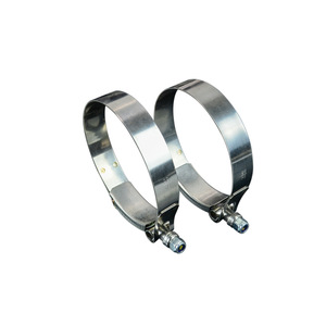 Colliers de serrage en acier inoxydable 304 POYRACING 86 mm pour tuyau d'échappement automobile et tuyau de turbine en silicone - Product Image 2