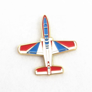 Perni personalizzati in metallo smaltato morbido aereo con spilla, regalo di promozione souvenir di promozione - Product Image 3