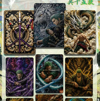 Cartes de collection BAOLIN Culture One Piece en métal en relief, personnages d'anime Luffy Zoro, cartes à jouer, jeux de société, jouets