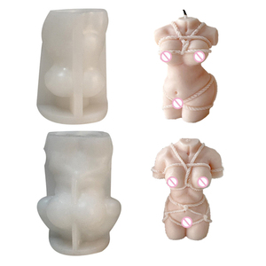 Molde de Silicona <span class=keywords><strong>para</strong></span> Velas y Pasteles con Forma de Cuerpo de <span class=keywords><strong>Mujer</strong></span> Europea, 2 Patrones Clásicos y Populares en 3D - Product Image 5